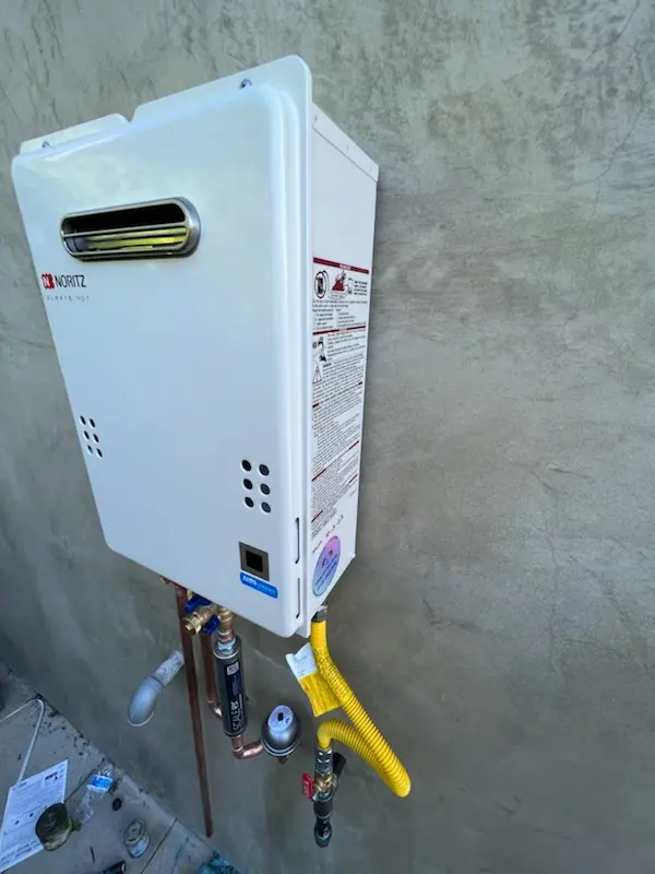 Tankless water heater installation for Glen Oaks Manor homes
